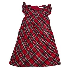 Vineyard Vines Young Lady Christmas Dress - Red Plaid - Size 7